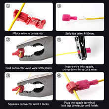 Load image into Gallery viewer, 160 pces wire cable connectors crimp terminals scotch terminal quick lock splice 22-10awg electric car set