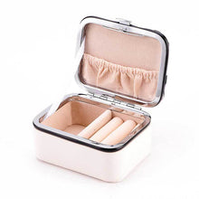 Load image into Gallery viewer, Jewelry Storage Box Portable Travel Earrings Earring Ring Holders Case