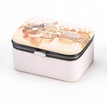 Load image into Gallery viewer, Jewelry Storage Box Portable Travel Earrings Earring Ring Holders Case