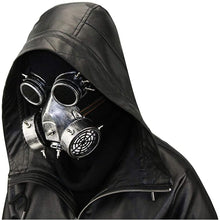 Load image into Gallery viewer, Silver Retro Steampunk Gas Mask For Halloween Cosplay Masquerades Costume Parties LC579