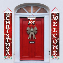 Load image into Gallery viewer, Christmas Couplet Party Party Decorations Background Fabric Wall Painting Door Hanging