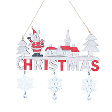 Load image into Gallery viewer, Christmas Decorations Creative Christmas Pendant Home Restaurant Christmas Wooden Crafts Door Hanging