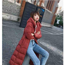 Load image into Gallery viewer, Winter Jacket Women's Coat Jacket Long Down Jacket Coat Long Hooded Duck Down Jacket Large Size