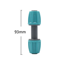 Load image into Gallery viewer, 16mm 1/2'' PE Pipe Connector Water Splitter Tee Coupling Threaded Lock to 4/7mm Hose Reducer Garden Watering Drip Irrigation