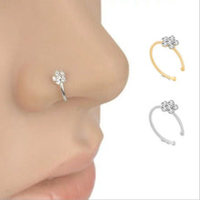 Load image into Gallery viewer, Nose Ring Cooperized Silver Accessories Nose Stud Thailand Human Body Piercing Accessories