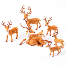 Load image into Gallery viewer, Baking Christmas Tree Decoration Mini Cute Sika Deer Shopping Window Simulation