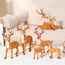 Load image into Gallery viewer, Baking Christmas Tree Decoration Mini Cute Sika Deer Shopping Window Simulation