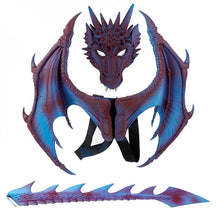 Load image into Gallery viewer, Purple Halloween Customes Boys Children'S Dragon Costume Masks Funny Dinosaur Costume Mz568