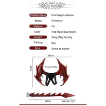 Load image into Gallery viewer, Green Halloween Customes Boys Children'S Dragon Costume Masks Funny Dinosaur Costume Mz567