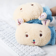 Load image into Gallery viewer, Winter Plush Fleece-Lined Thickened Cute Half-Finger Cotton Cold-Proof Touch Screen Gloves for Students