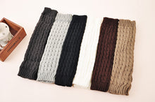 Load image into Gallery viewer, Twist Autumn and Winter Bunching Socks Women's Korean-Style Knitted Warm Japanese Socks Wool Leg Warmers Thigh High Sock