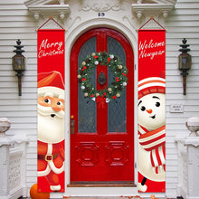 Load image into Gallery viewer, Christmas Couplet Christmas Party Decorations Background Fabric Wall Painting Door Hanging