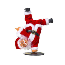 Load image into Gallery viewer, Electric Music Rotating Inverted Street Dance Santa Claus Little Doll Christmas Decorations Ornaments Christmas Gifts Gifts