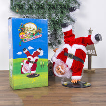 Load image into Gallery viewer, Electric Music Rotating Inverted Street Dance Santa Claus Little Doll Christmas Decorations Ornaments Christmas Gifts Gifts