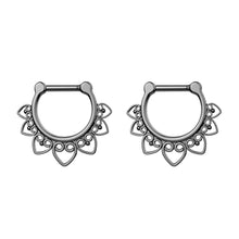 Load image into Gallery viewer, Stainless Steel Zircon Nose Ring Nose Stud Ear Studs Piercing Jewelry