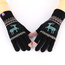 Load image into Gallery viewer, Winter Gloves Christmas Gift Cartoon Knitted Touch Screen Finger Gloves