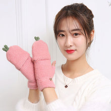 Load image into Gallery viewer, Half Finger Gloves Men's and Women's Fresh Fashion Small Grass Head Five Finger Multi-Color Warm Gloves