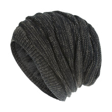 Load image into Gallery viewer, Woolen Knitted Hat Men's and Women's Same Style Warm with Velvet Outdoor Leisure Cap Trendy Diamond Weave