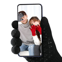 Load image into Gallery viewer, Knitted Gloves New Double-Layer Fleece-Lined Thickened Touch Screen Warm Men's Driving Winter Gloves