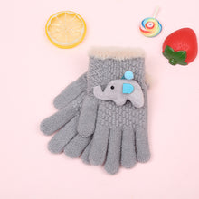 Load image into Gallery viewer, Touch Screen Children's Gloves Primary School Cartoon Boys and Girls Knitted Warm Velvet Cotton Gloves