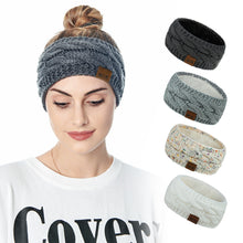 Load image into Gallery viewer, Hair Accessories Autumn and Winter Fleece Wool Knitted Hair Band Sports Headband Earmuffs