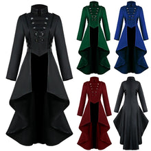 Load image into Gallery viewer, Aominuo Perfect DLWomen Gothic Steampunk Button Lace Corset Halloween Costume Coat Tailcoat Jacket