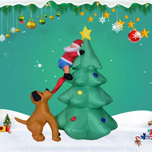 Load image into Gallery viewer, Christmas Inflatable Model 1.8 M Light Inflatable Dog Bite Christmas Tree Old Man Climbing Trees Christmas Decorations
