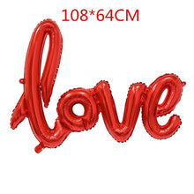 Load image into Gallery viewer, 18inch Round White Gold Glitter Print Mr&Mrs LOVE foil Balloons bride to be marriage Wedding Decor Valentine's Day Supplies