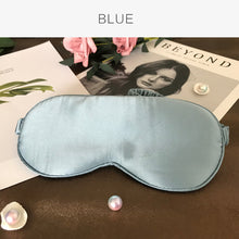Load image into Gallery viewer, 19 Momme Mulberry Silk Sleep Eye Mask & Blindfold with Elastic Strap Soft Eye Cover Eyeshade for Night Sleeping, Travel, Nap