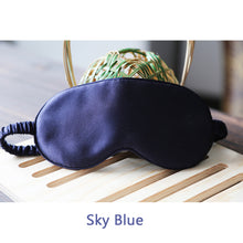 Load image into Gallery viewer, 19 Momme Mulberry Silk Sleep Eye Mask & Blindfold with Elastic Strap Soft Eye Cover Eyeshade for Night Sleeping, Travel, Nap