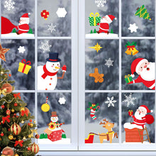 Load image into Gallery viewer, Christmas Decorations Glass Electrostatic Sticker Christmas Party Decoration Snowflake Window Stickers Christmas Hanging Ball Bell Stickers