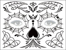 Load image into Gallery viewer, Halloween Tattoo Sticker Paper Day of the Dead Transfer Face Pasters Makeup Party Tattoo Sticker