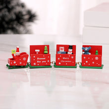 Load image into Gallery viewer, Christmas Decorations Christmas Wooden Train Children's Kindergarten Christmas Holiday Gift Window Decoration
