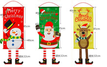 Load image into Gallery viewer, Christmas Decorations Door Hanging Hanging Cloth Art Pendant Santa Snowman Dining Room Wall Hanging Painting Flag Hanging Cloth Hanging Flags