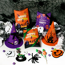 Load image into Gallery viewer, 10PCs Funny Candy Box Halloween Cartoon Hat Candy Cookie Gift Box Colorful Packing Box