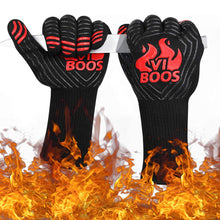 Load image into Gallery viewer, Silicone Gloves Fireproof BBQ Heat Insulation Oven Aramid Oven Gloves
