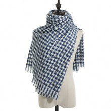 Load image into Gallery viewer, Houndstooth Scarf for Women Winter 2023 New Plaid Artificial Cashmere Scarf Thick Shawl Scarf for Women