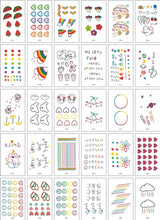 Load image into Gallery viewer, Fresh Tattoo Stickers English Alphabet Cartoon Temporary Tattoo Stickers