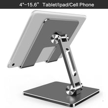 Load image into Gallery viewer, Metal Phone Stand Tablet Stand Adjustable Tabletop Tablet Stand Universal Table Phone Stand