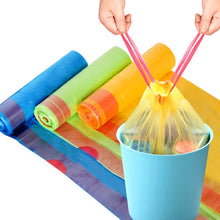 Load image into Gallery viewer, 19pcs/roll Household Thicken Refuse Bag Portable Draw String Bags Plastic Rubbish Bags Office Home Hotel Waste Cleaning Tool