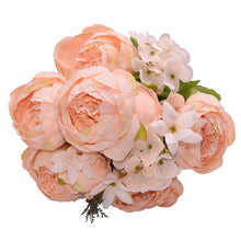 Load image into Gallery viewer, 1Bunch Artificial Peony Flowers Silk Fake Flowers Wedding Party Home Decoration Flower Bouquet