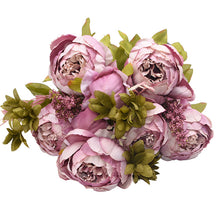 Load image into Gallery viewer, 1Bunch Artificial Peony Flowers Silk Fake Flowers Wedding Party Home Decoration Flower Bouquet