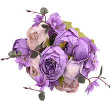 Load image into Gallery viewer, 1Bunch Artificial Peony Flowers Silk Fake Flowers Wedding Party Home Decoration