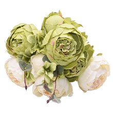 Load image into Gallery viewer, 1Bunch Artificial Peony Flowers Silk Fake Flowers Wedding Party Home Decoration