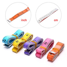 Load image into Gallery viewer, 1PC 60in 150cm Body Measuring Ruler Sewing Tailor Tape Measure Mini Soft Flat Ruler Centimeter Meter Sewing Measuring Tape