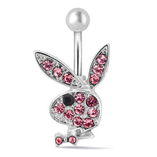 Load image into Gallery viewer, 1PC Cute Bunny Belly Button Ring Piercing Ring Sexy Belly Button Piercing Jewelry