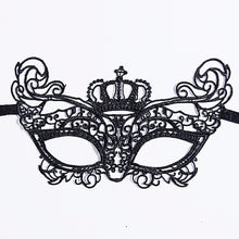 Load image into Gallery viewer, Black Women Sexy Lace Eye Mask Party Masks For Masquerade Halloween Venetian Costumes Carnival Mask For Anonymous Mardi
