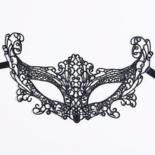 Load image into Gallery viewer, Black Women Sexy Lace Eye Mask Party Masks For Masquerade Halloween Venetian Costumes Carnival Mask For Anonymous Mardi