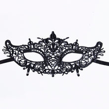 Load image into Gallery viewer, Black Women Sexy Lace Eye Mask Party Masks For Masquerade Halloween Venetian Costumes Carnival Mask For Anonymous Mardi