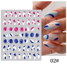 Load image into Gallery viewer, 1Pc 3D Halloween Nail Stickers Anime Joker Spider Snake Sliders Nail Art Stickers Adhesive Christmas Decals Snowflake Decor